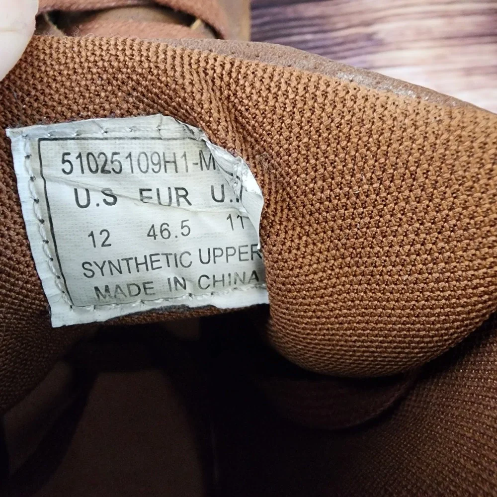 Levi's Men's Brown High Top Sneakers Boots Sz 12 Casual Skate Retro Lace-Up Logo